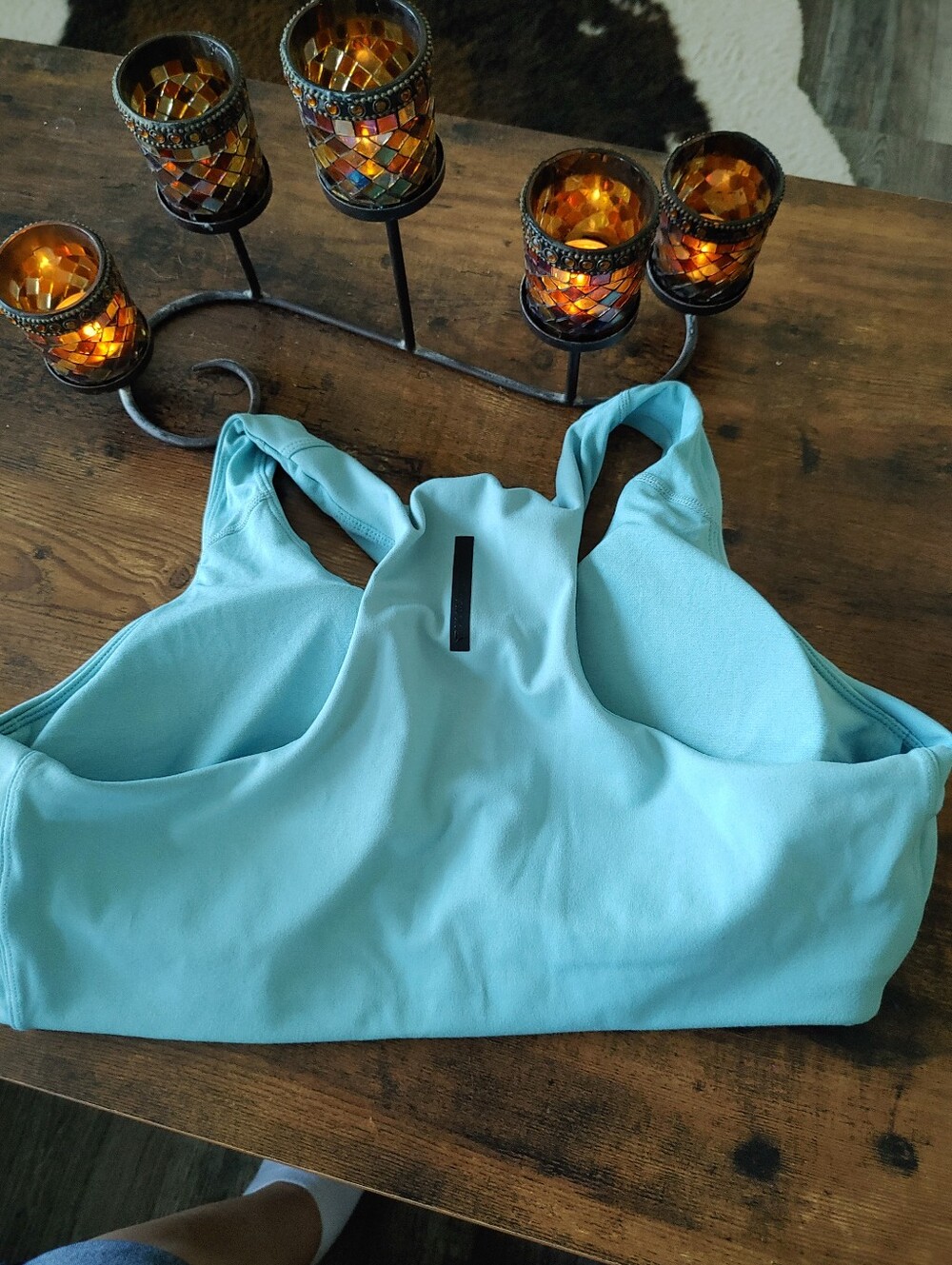 Like New Reebok Blue Padded XXL Wirefree Super Soft Sports Bra - Picture 3 of 12
